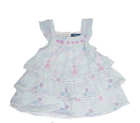 VESTIDO BEBÉ NIÑA BLANCO PILLIN - 1