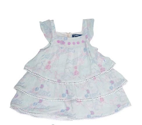 VESTIDO BEBÉ NIÑA BLANCO PILLIN - 1