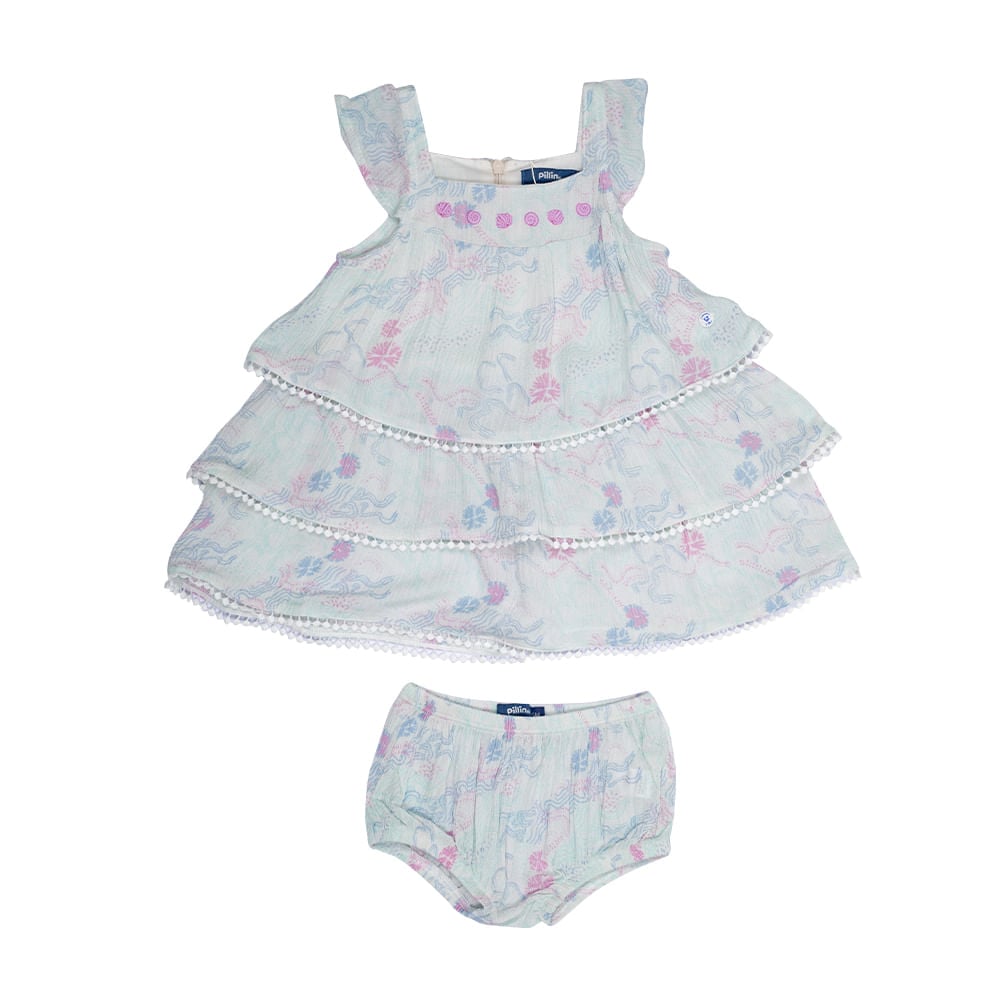 VESTIDO BEBÉ NIÑA BLANCO PILLIN - 4