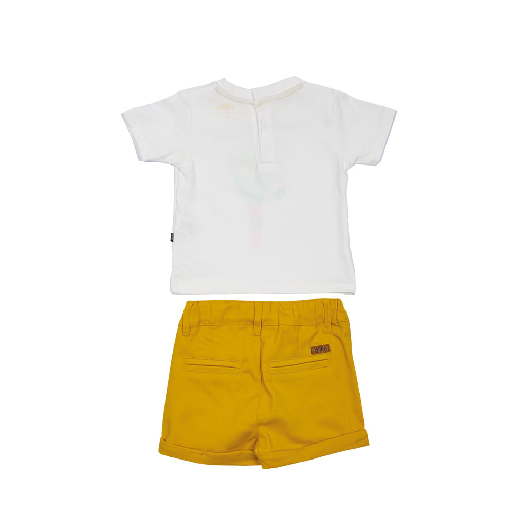 CONJUNTO ALGODON NIÑO PILLIN AMARILLO PVU810AMA BEBE - 2