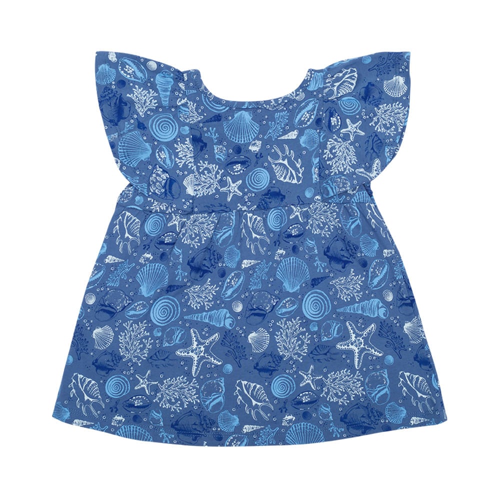 VESTIDO BEBÉ NIÑA AZUL PILLÍN - 2