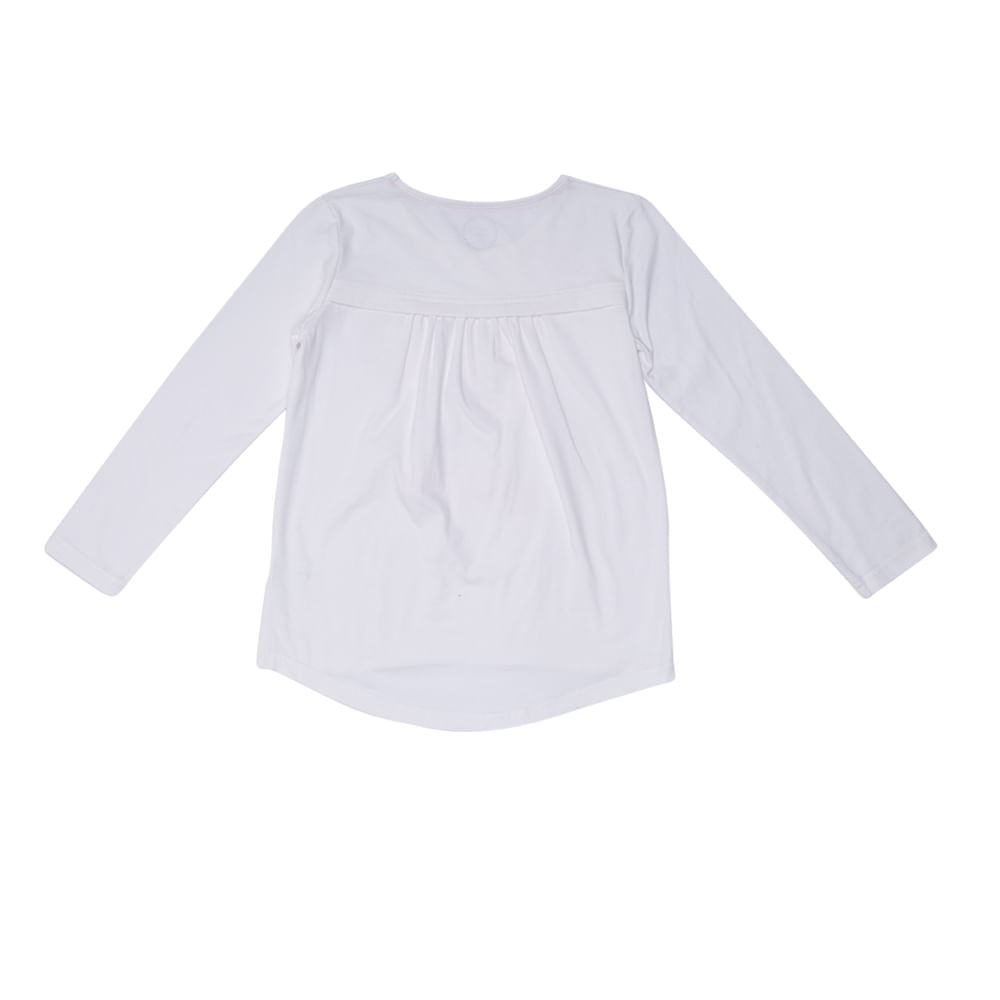 POLERA MANGA LARGA NIÑA PILLÍN BLANCO PVU630BCO - 2