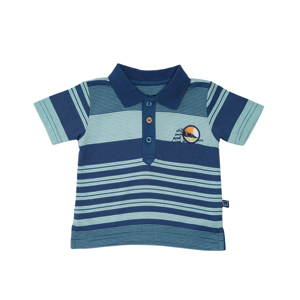 POLERA NIÑO PILLÍN AZUL BEBÉ PVU629AZU - 1