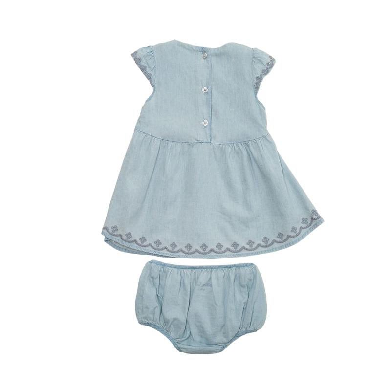 SHORT BEBE  NIÑA DENIM PILLIN - 2