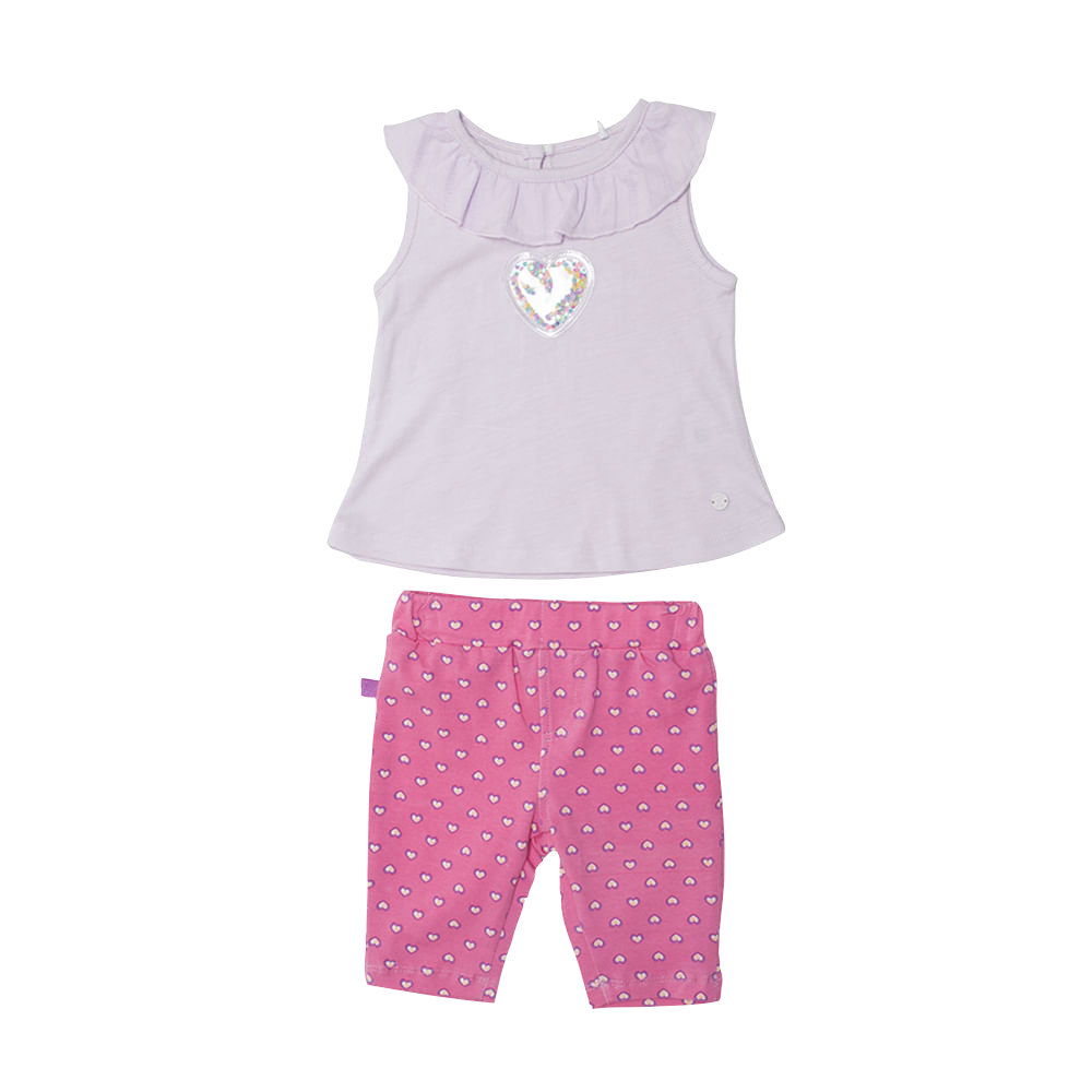 CONJUNTO BEBÉ NIÑA LILA PILLIN - 1