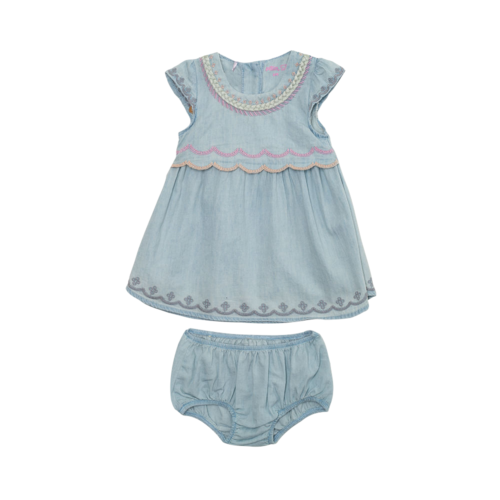 VESTIDO BEBE NIÑA DENIM PILLIN - 1