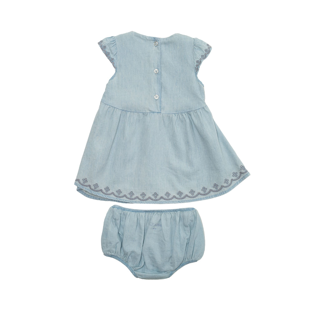 VESTIDO BEBE NIÑA DENIM PILLIN - 2