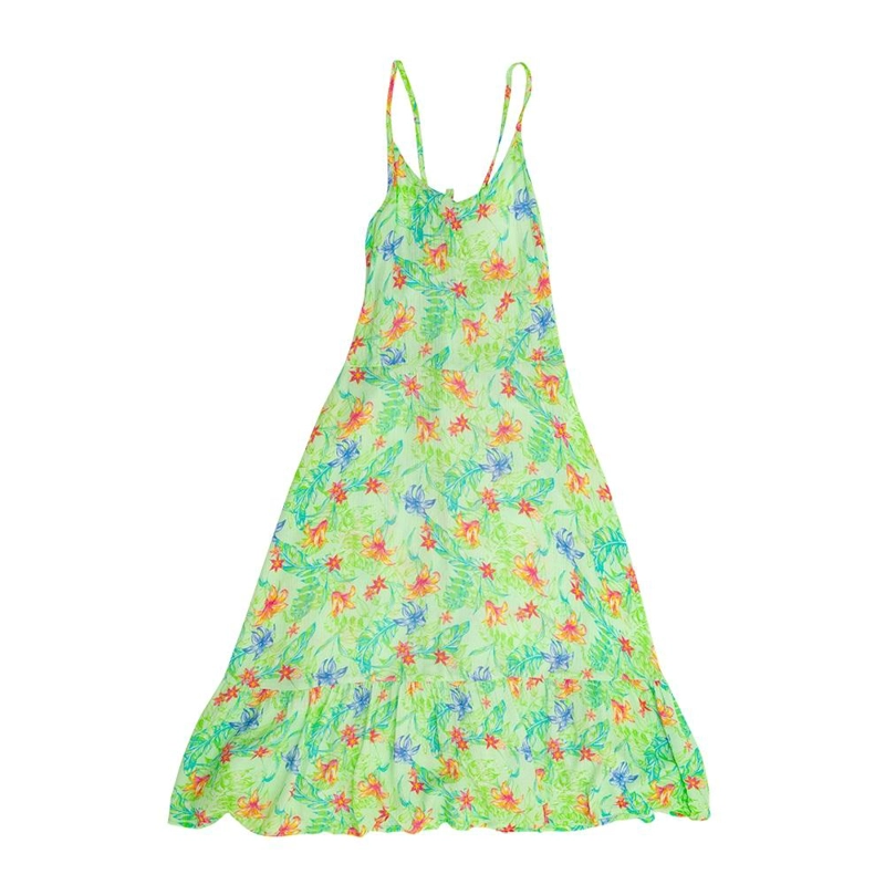 VESTIDO ALGODON NIÑA PILLIN VERDE TVU810VER - 1