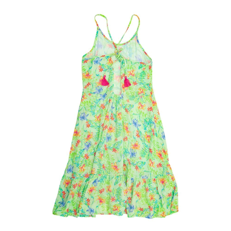 VESTIDO ALGODON NIÑA PILLIN VERDE TVU810VER - 2