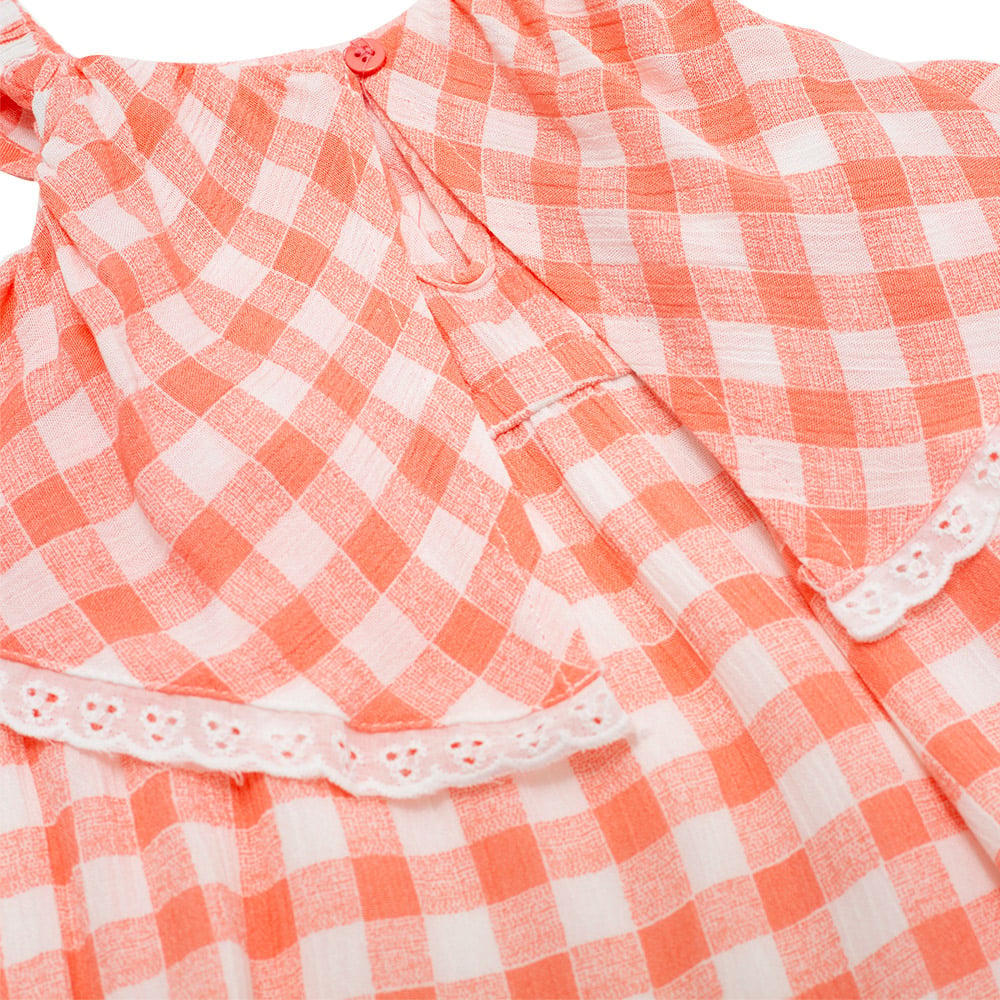 VESTIDO ALGODON NIÑA PILLIN ROSADO PVU828ROS BEBE - 3