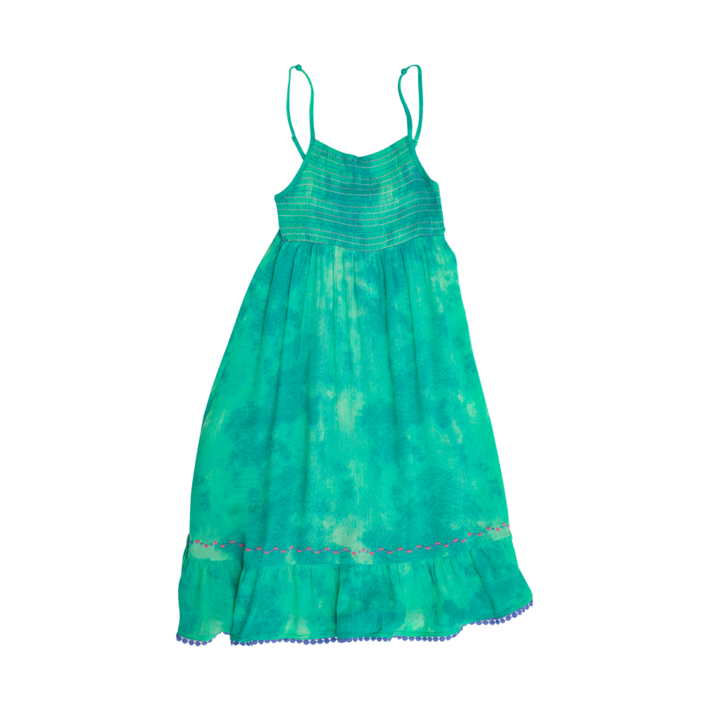 VESTIDO ALGODON NIÑA PILLIN VERDE PVU832VER - 1