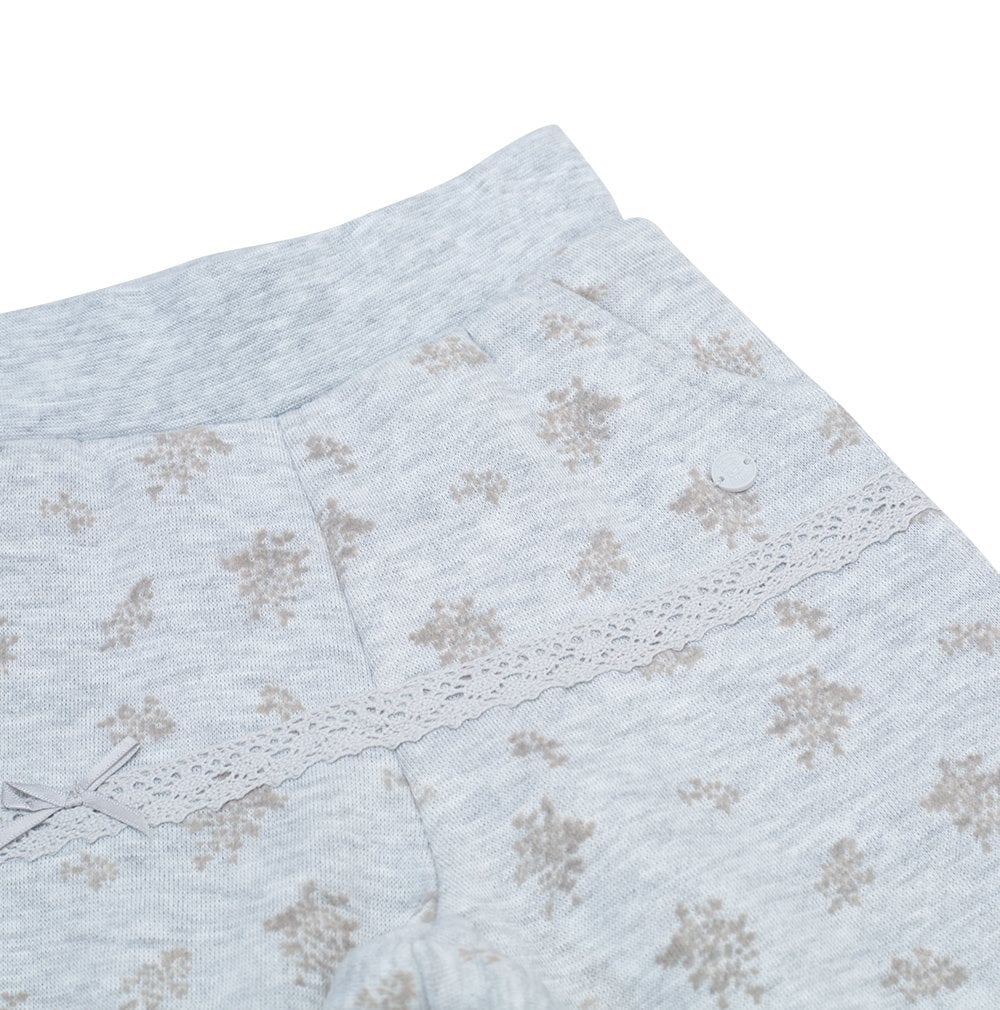 PANTALÓN DE BUZO BEBÉ NIÑA GRIS PILLIN - 3
