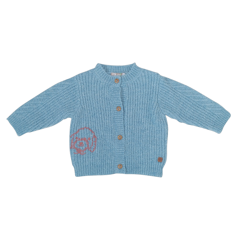SWEATER NIÑA PILLÍN PVV910AZU CHALECO BEBÉ AZUL - 1