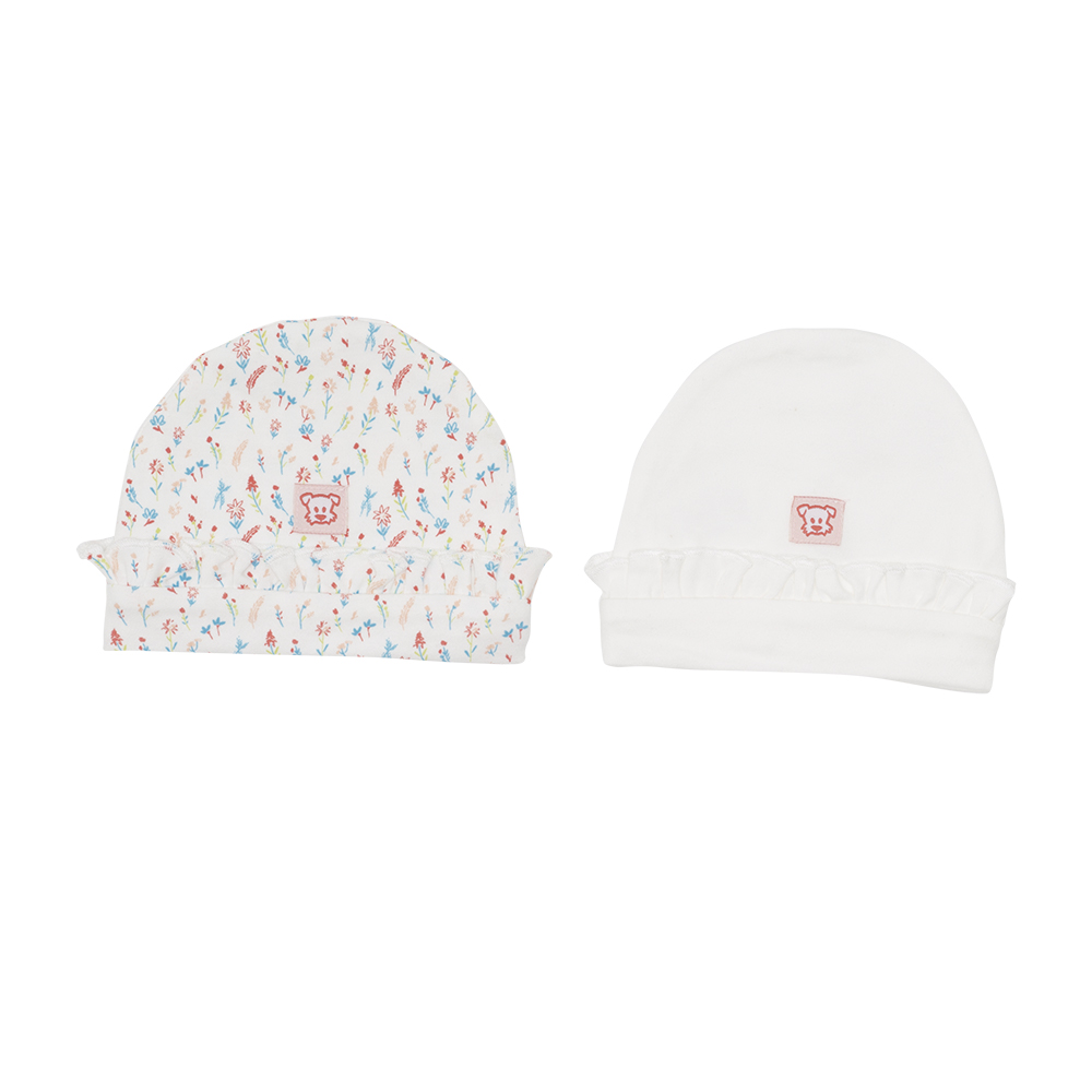 PACK GORRO 2 PCS BEBÉ NIÑA MULTICOLOR PILLÍN - 3