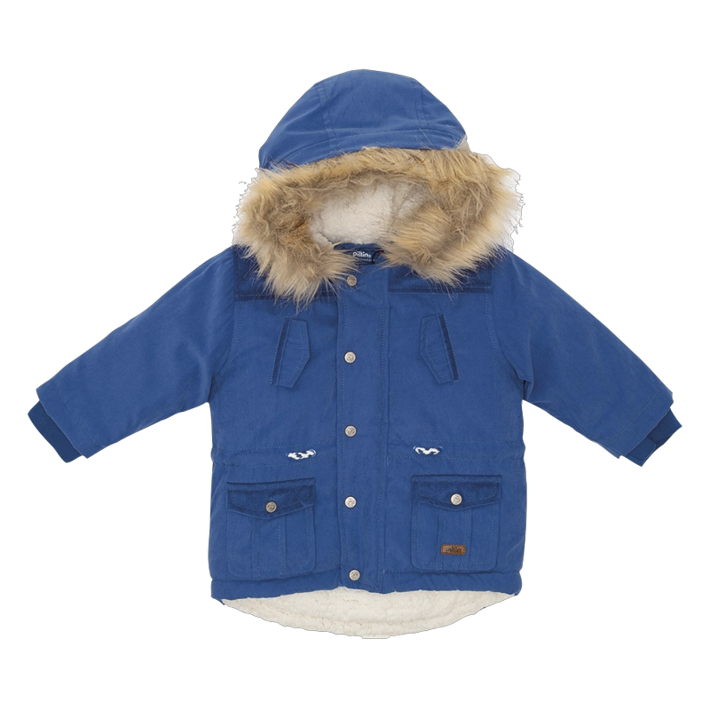 CHAQUETA BEBE  NIÑO AZUL PILLIN - 1