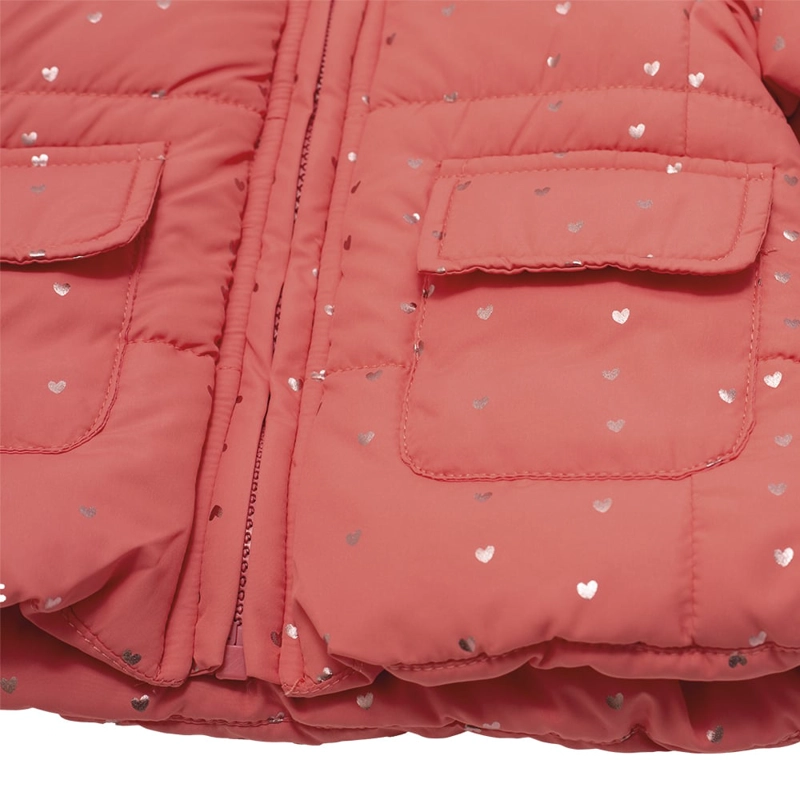 PARKA C/CAPUCHA BEBE  NIÑA ROSADO PILLIN - 4