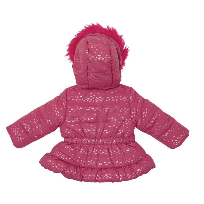 PARKA C/CAPUCHA BEBE  NIÑA BURDEO PILLIN - 3