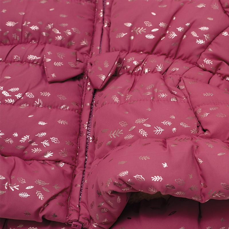 PARKA C/CAPUCHA BEBE  NIÑA BURDEO PILLIN - 4