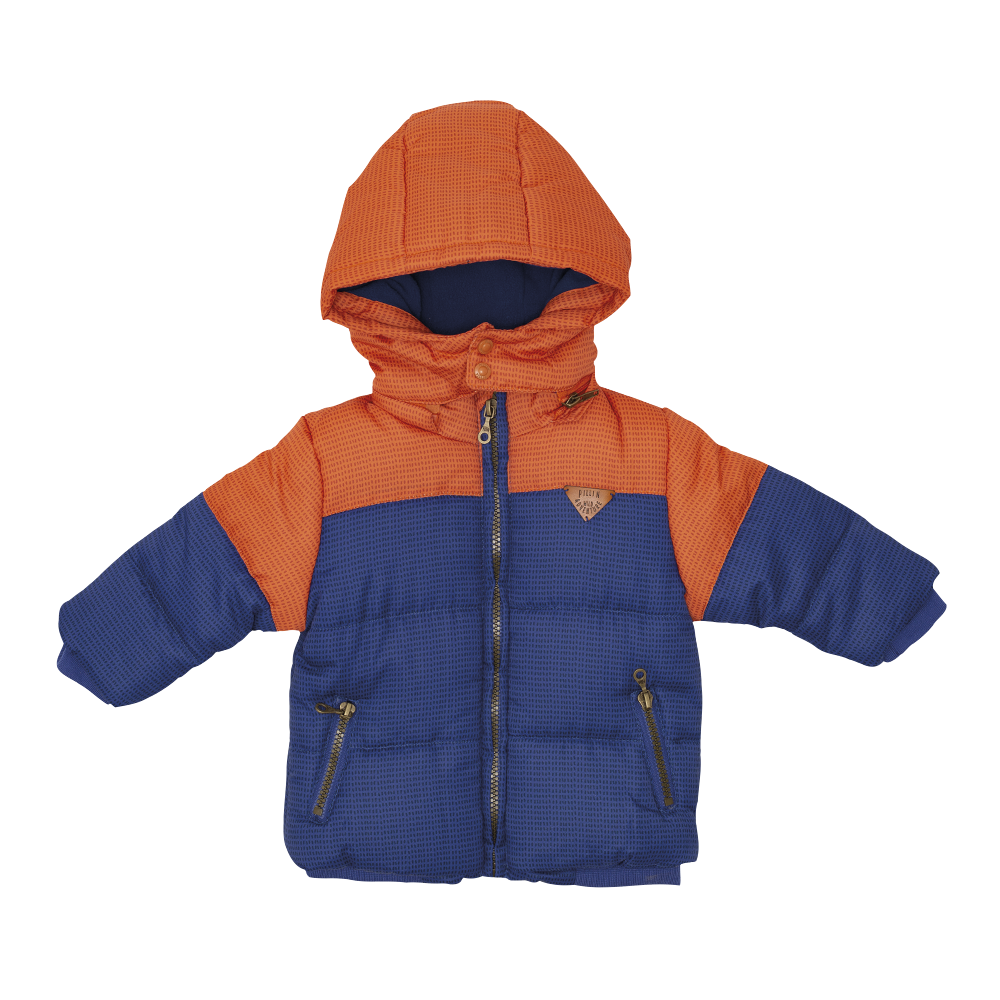 PARKA C/CAPUCHA BEBÉ NIÑO AZUL PILLIN - 1