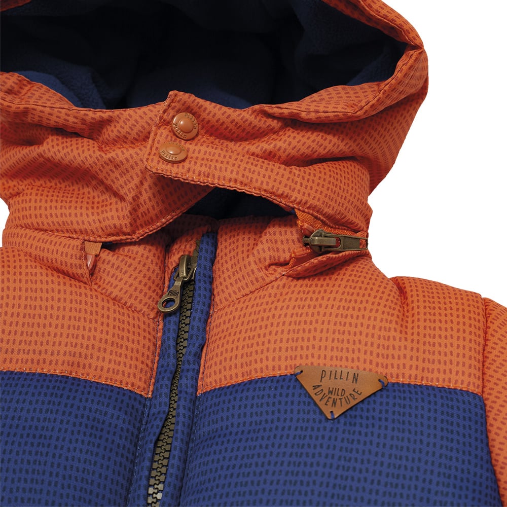 PARKA C/CAPUCHA BEBÉ NIÑO AZUL PILLIN - 2