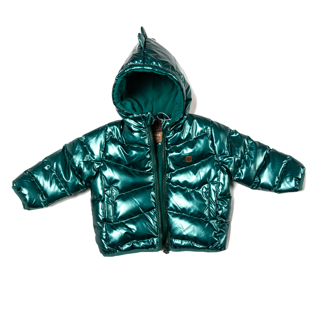 PARKA C/CAPUCHA BEBÉ NIÑO VERDE PILLIN - 1