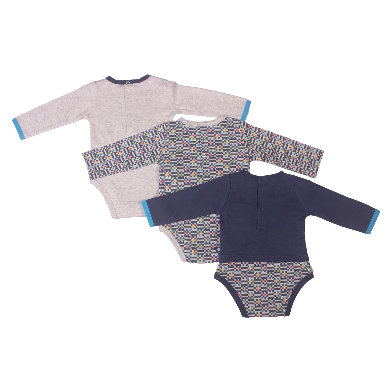 SET 3 PZAS BODY NIÑO MULTICOLOR PILLIN - 2