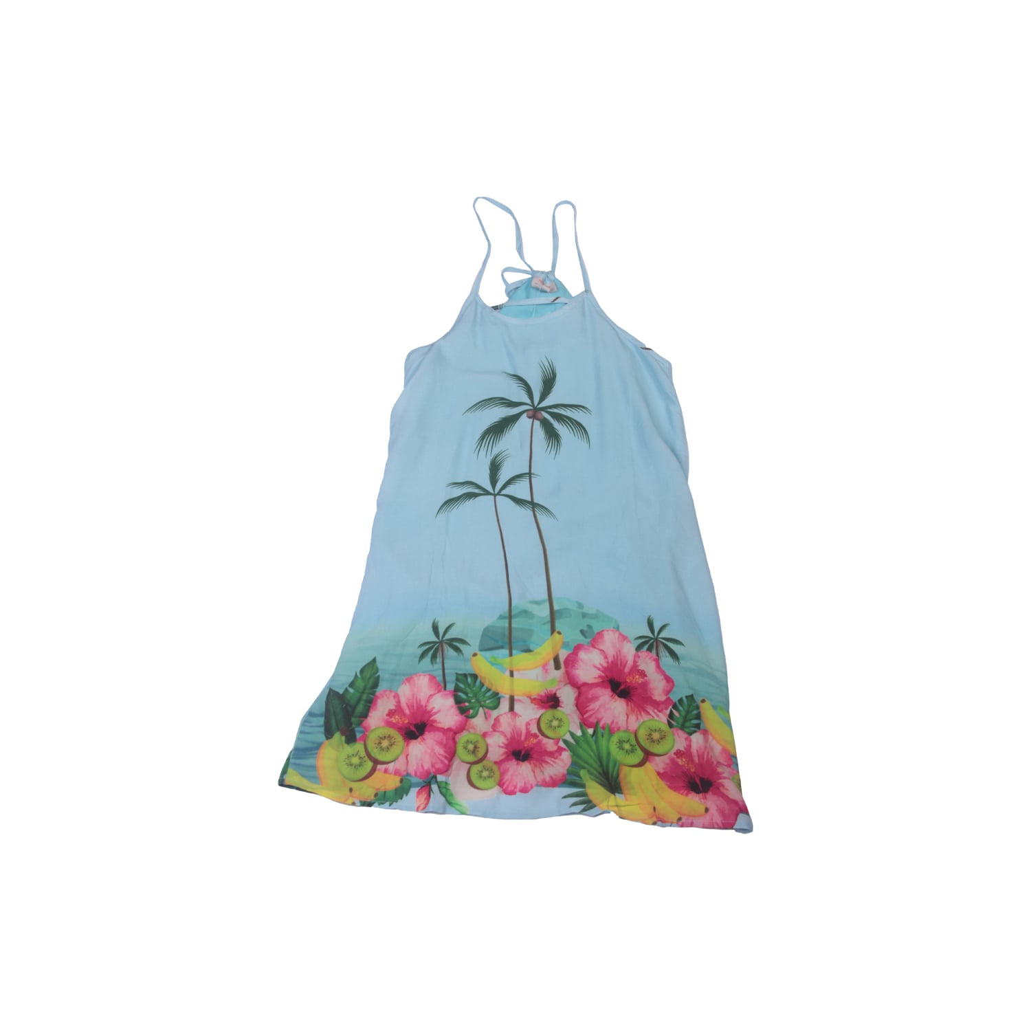 VESTIDO ALGODON NIÑA PILLIN AGUA TVW808AQU - 1