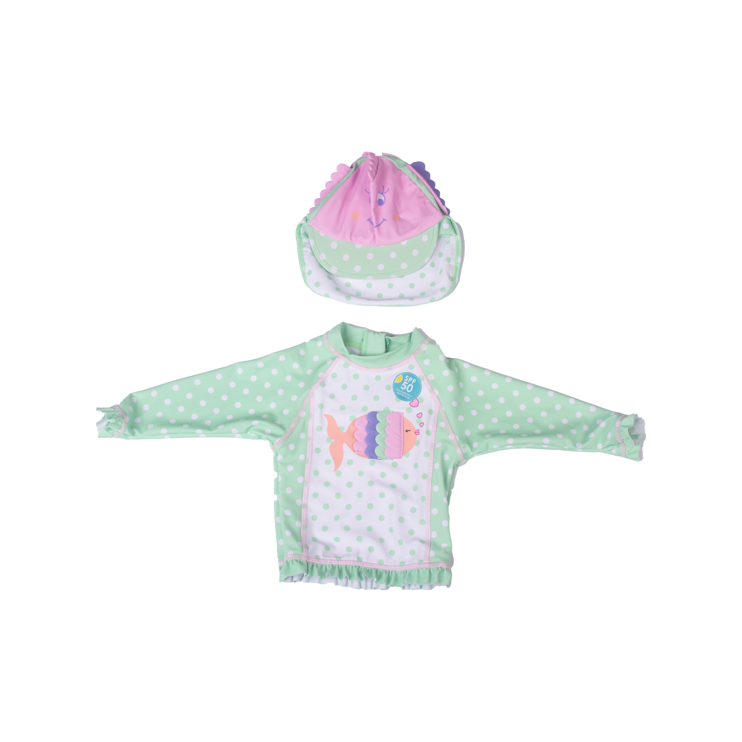 TRAJE DE BAÑO BEBE NIÑA PILLÍN VERDE PVW845VER - 1