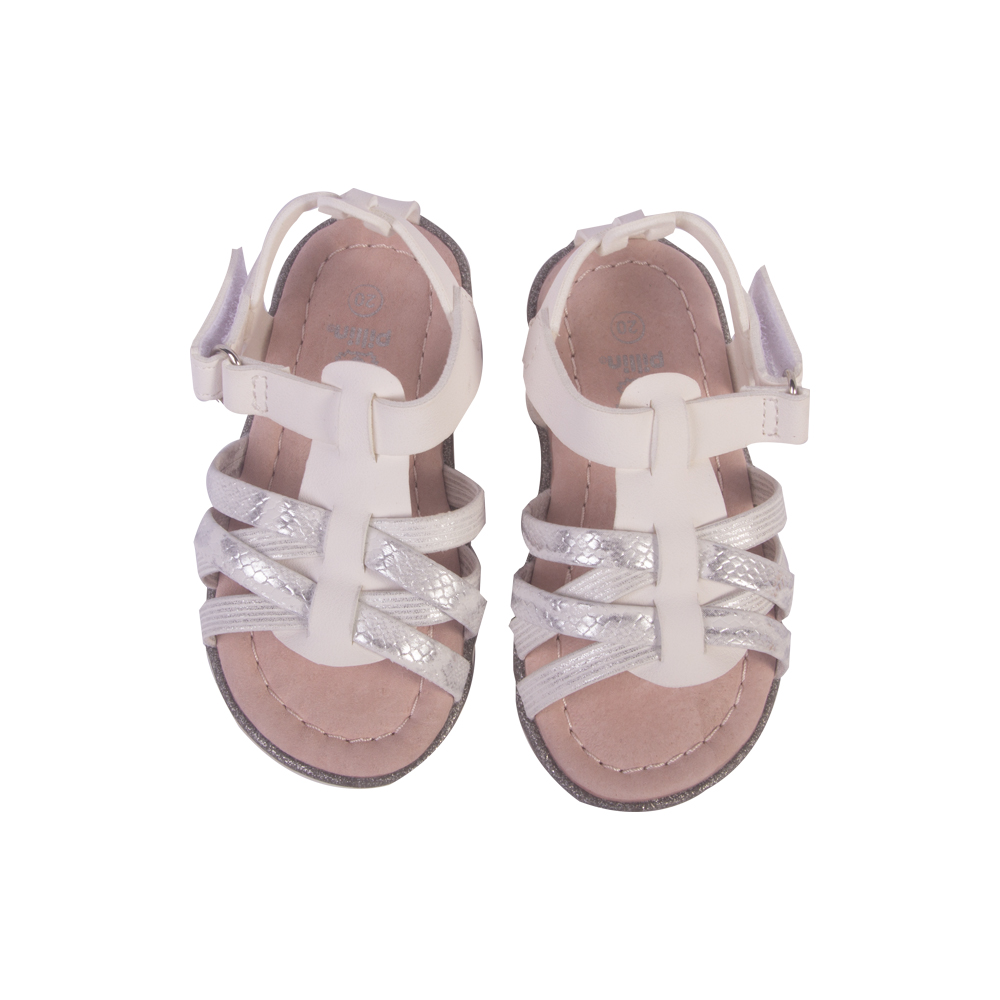 SANDALIAS NIÑA PILLÍN CUERO BEBE BLANCO - 2