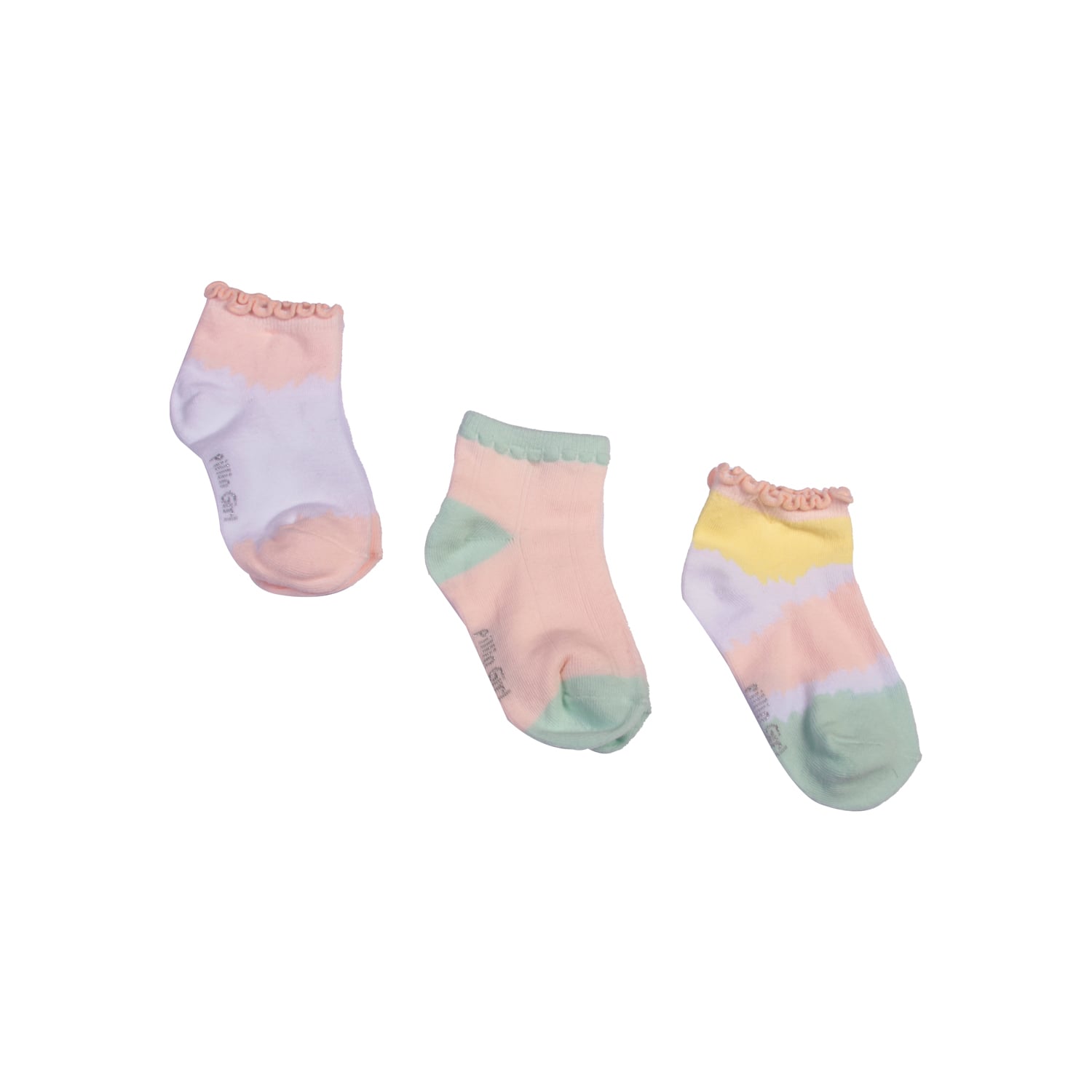 SET 3 PZAS CALCETÍN NIÑA MULTICOLOR PILLÍN - 1