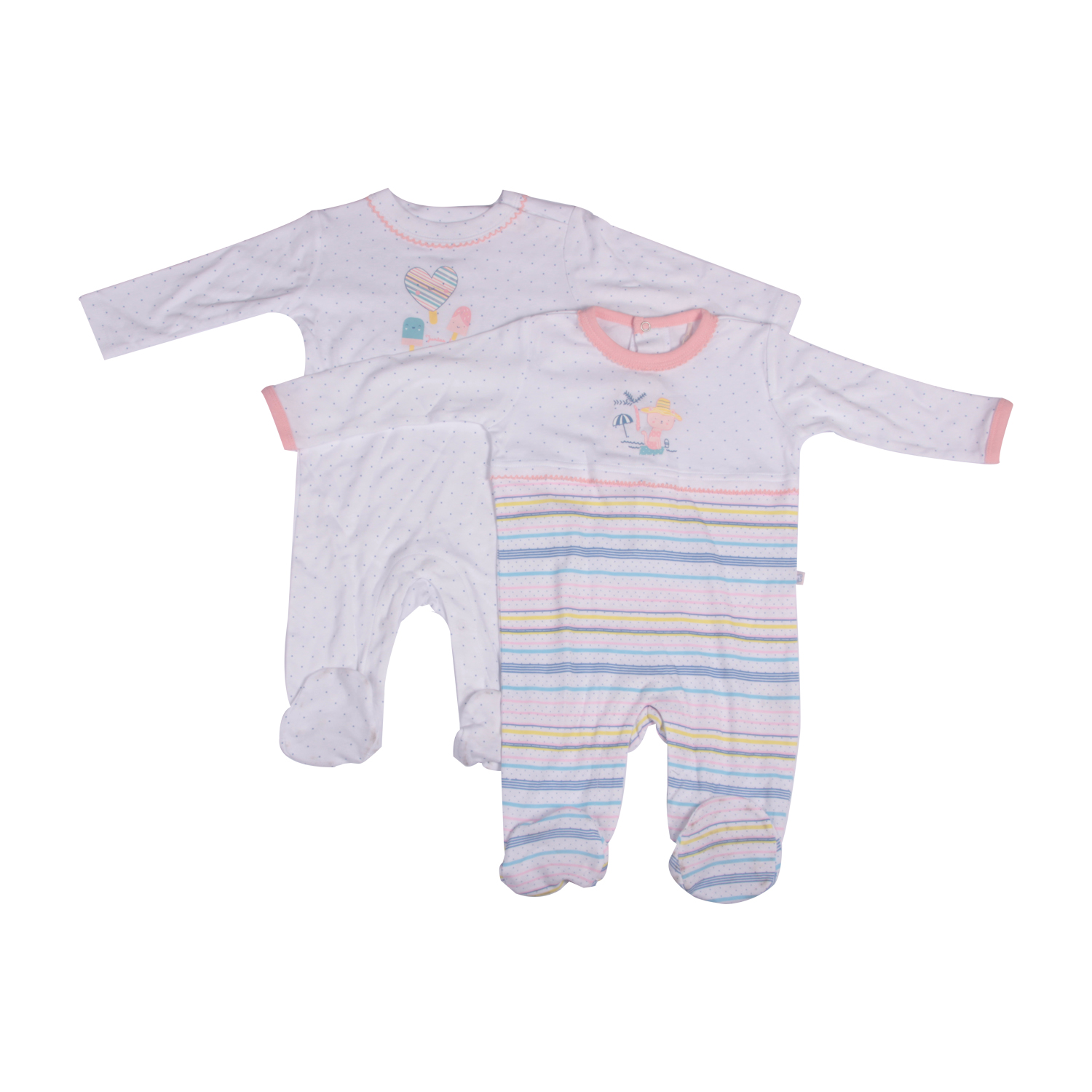 SET 2 PZAS OSITO NIÑA MULTICOLOR PILLIN - 1