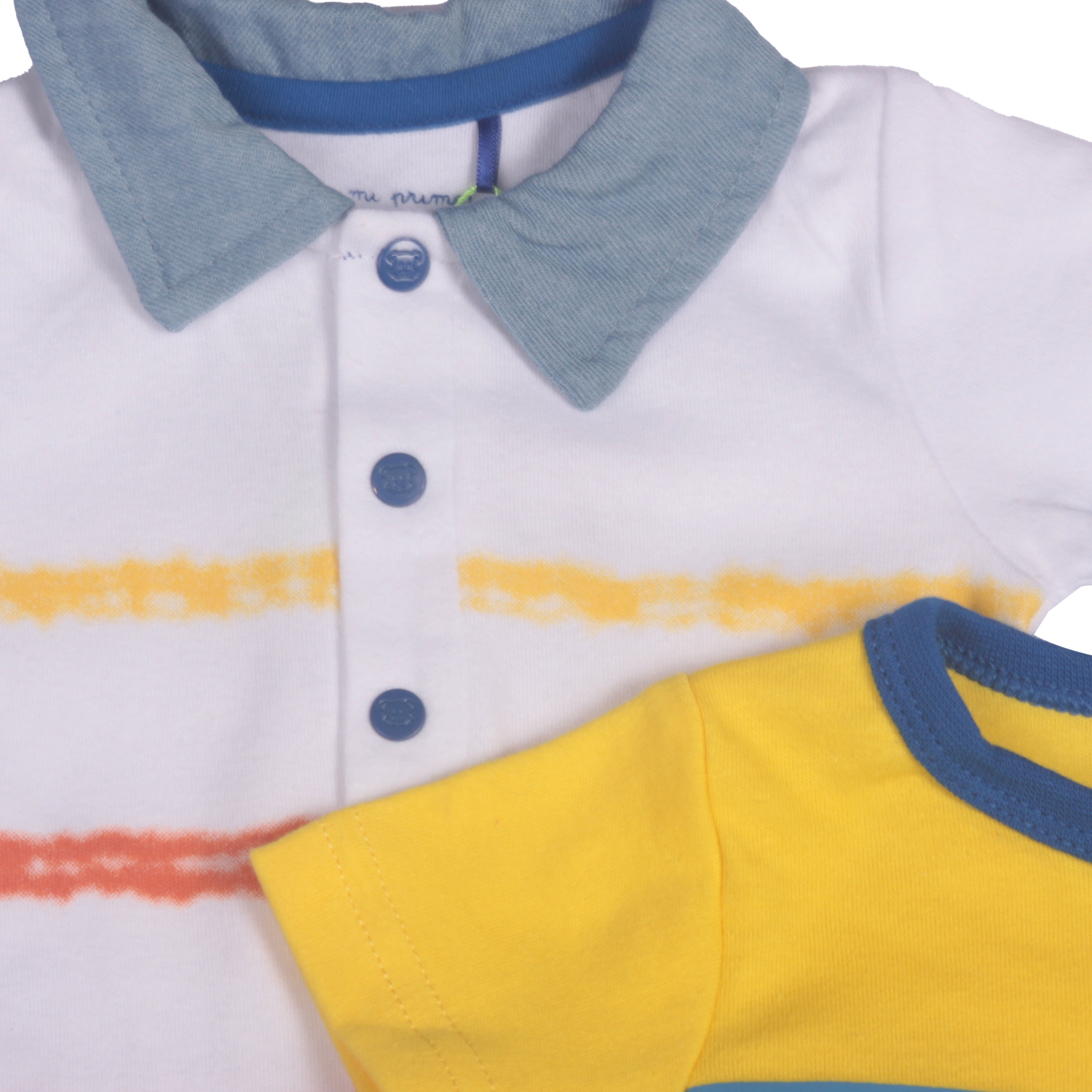 SET BODY NIÑO PILLIN BLANCO PVW203SUR 3 PZAS - 4