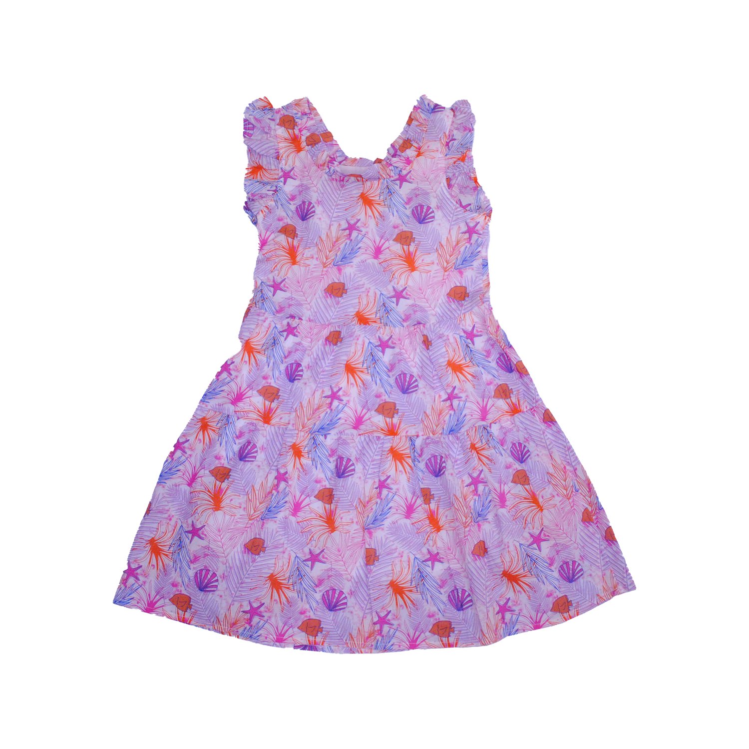 VESTIDO ALGODON NIÑA PILLIN ROSADO PVW821ROS - 1