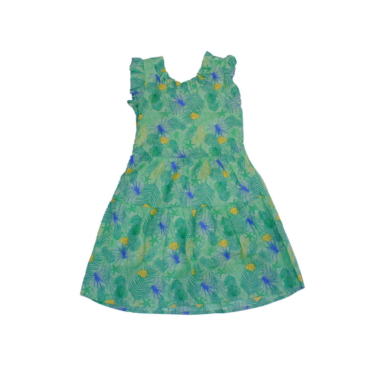VESTIDO ALGODON NIÑA PILLIN VERDE PVW821VER - 4