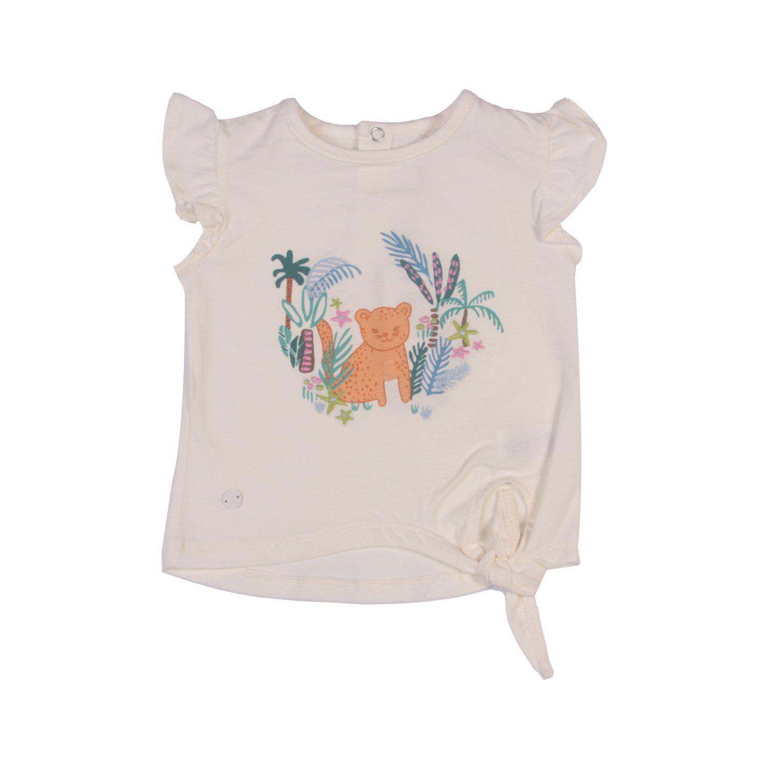 POLERA MANGA CORTA NIÑA PILLÍN PVW634BCO BEBE BLANCO - 1