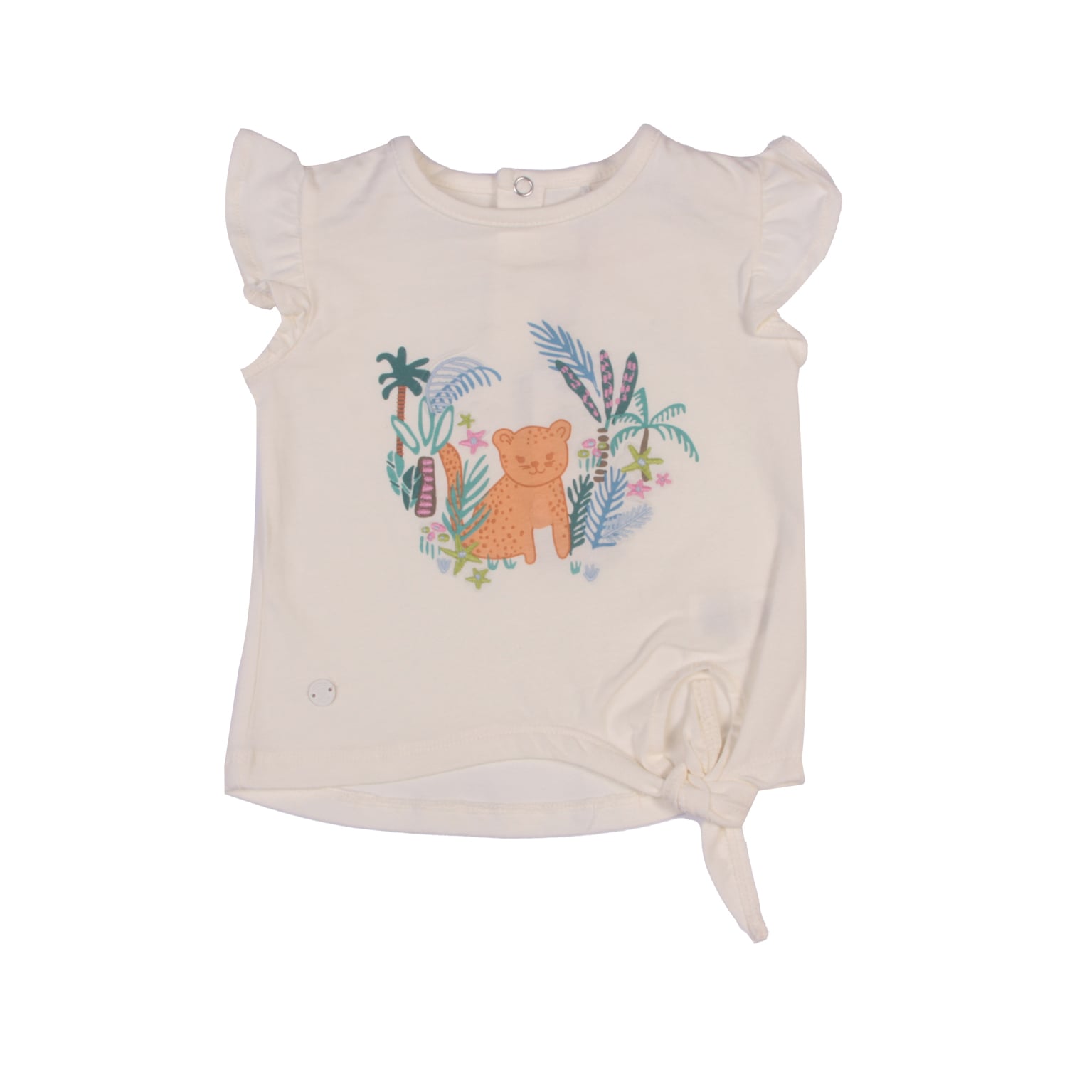 POLERA MANGA CORTA NIÑA PILLÍN PVW634BCO BEBE BLANCO - 1