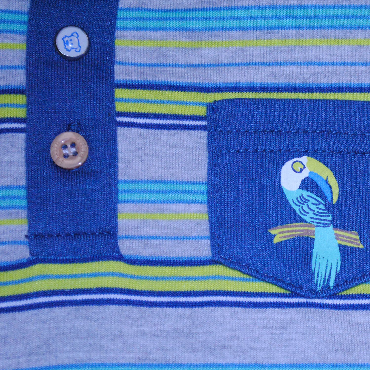 POLERA MANGA CORTA NIÑO PILLÍN PVW646MLG BEBE GRIS CLARO - 3