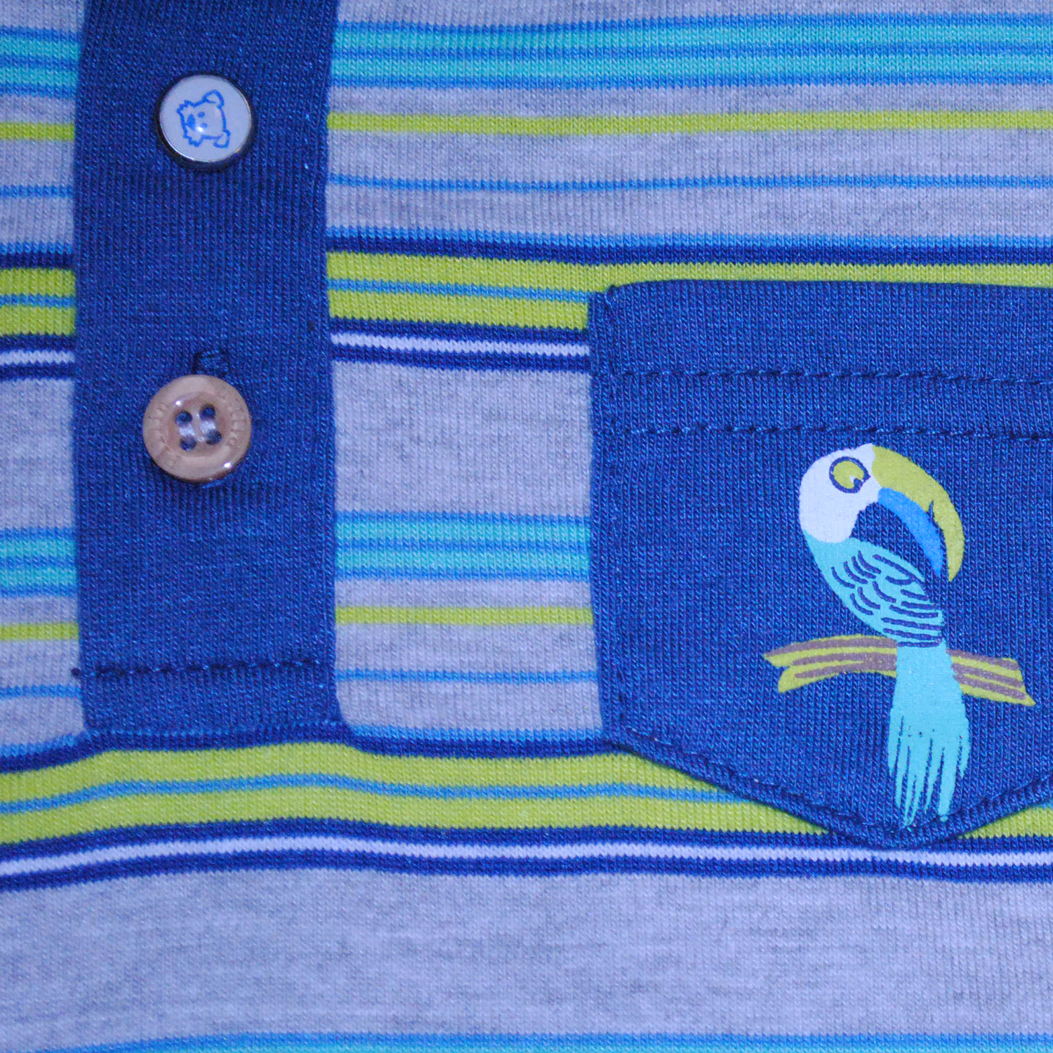 POLERA MANGA CORTA NIÑO PILLÍN PVW646MLG BEBE GRIS CLARO - 3