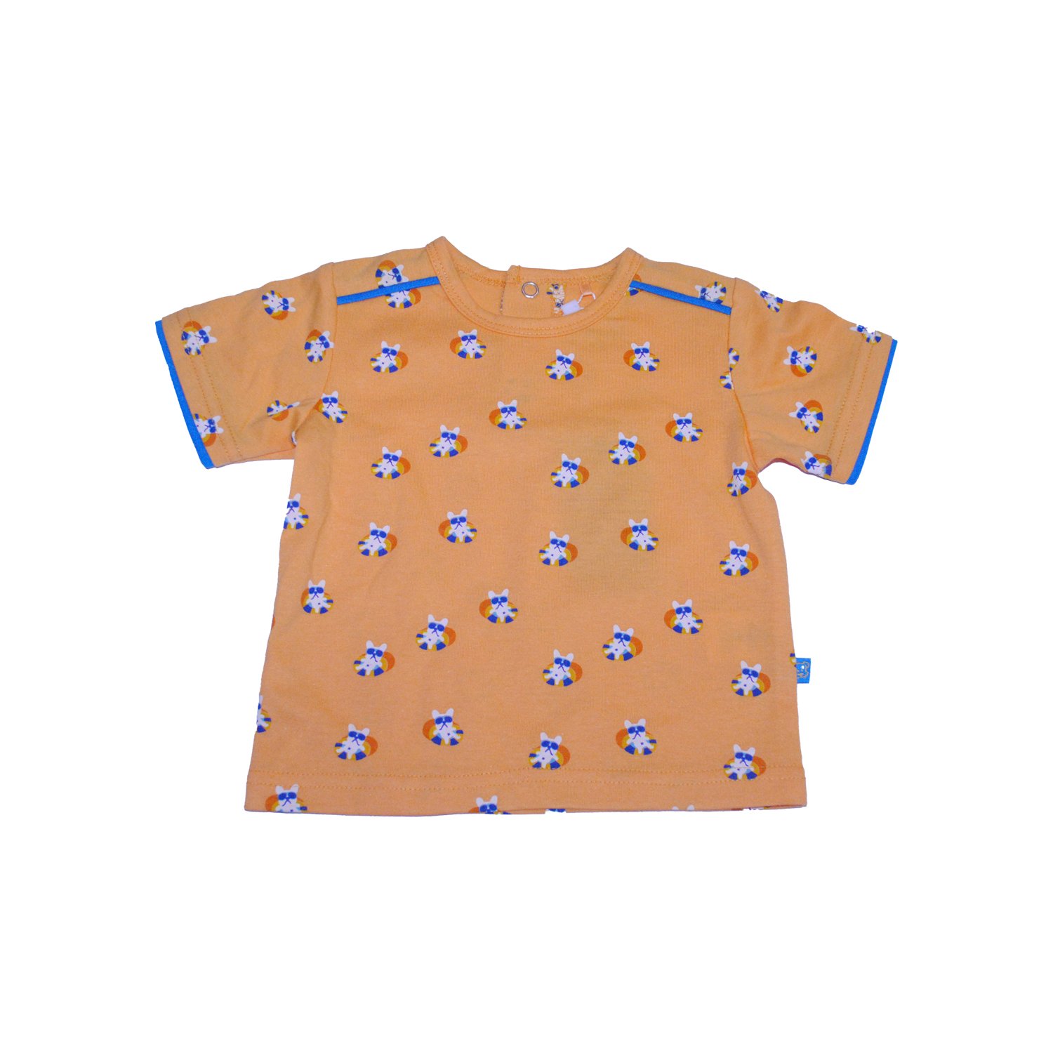 POLERA MANGA CORTA NIÑO PILLÍN PVW644NAR BEBE NARANJA - 1