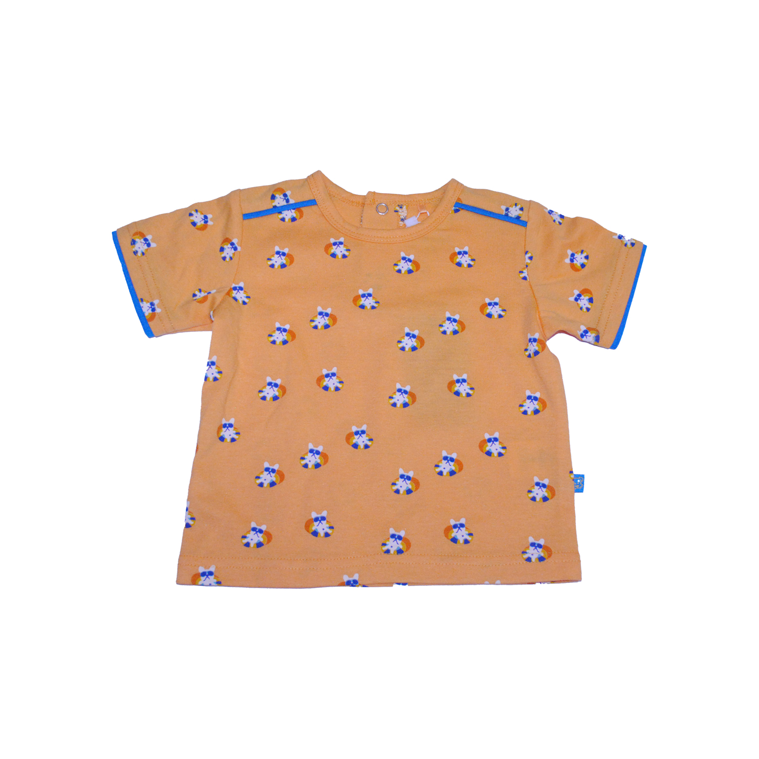 POLERA MANGA CORTA NIÑO PILLÍN PVW644NAR BEBE NARANJA - 1