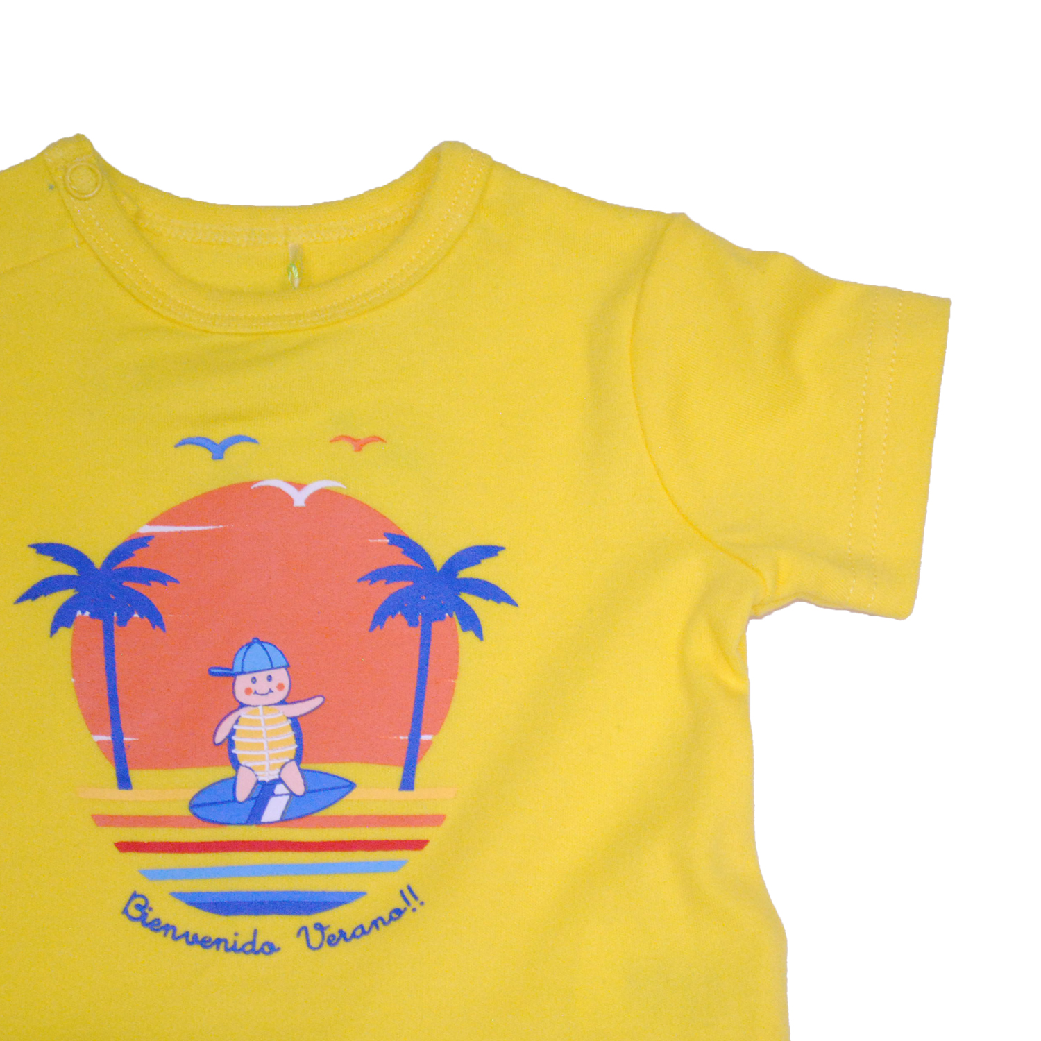 CONJUNTO ALGODON NIÑO PILLIN AMARILLO PVW212AMA RECIEN NACIDO - 3