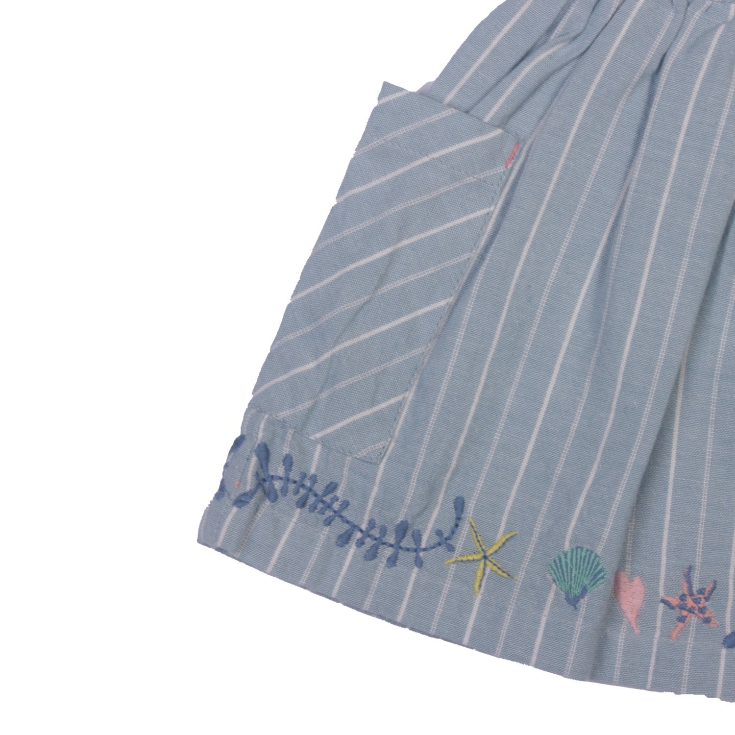 VESTIDO ALGODON NIÑA PILLIN CELESTE PVW739CEL BEBE - 2
