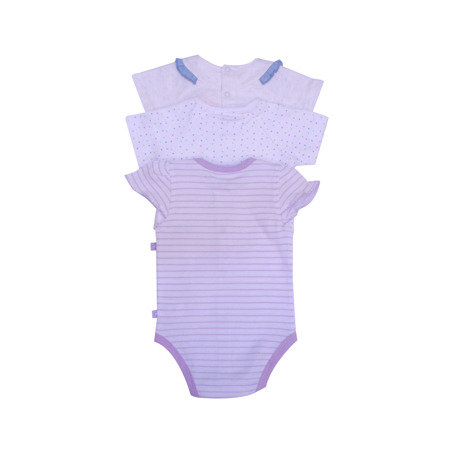 SET BODY NIÑA PILLIN BLANCO PVW206SUR 3 PZAS - 2