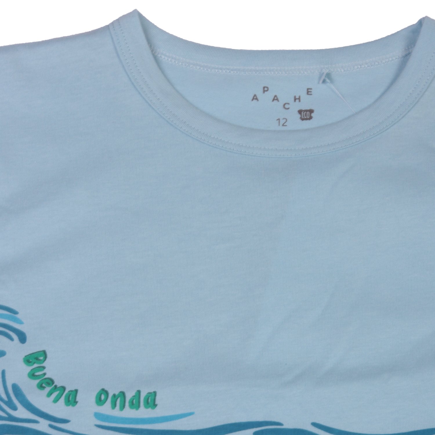 POLERA MANGA CORTA NIÑO PILLÍN PVW627CEL CELESTE - 4
