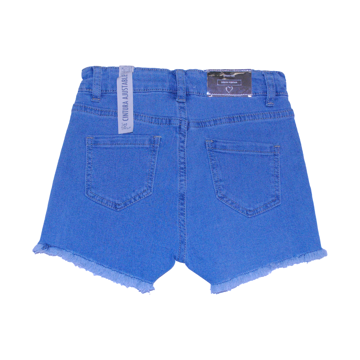 SHORT ALGODÓN NIÑA PILLÍN CELESTE PVW713CEL - 4