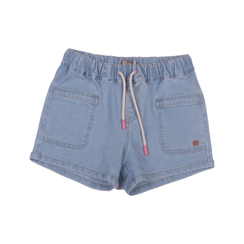 SHORT ALGODÓN NIÑA PILLÍN CELESTE PVW723CEL - 1