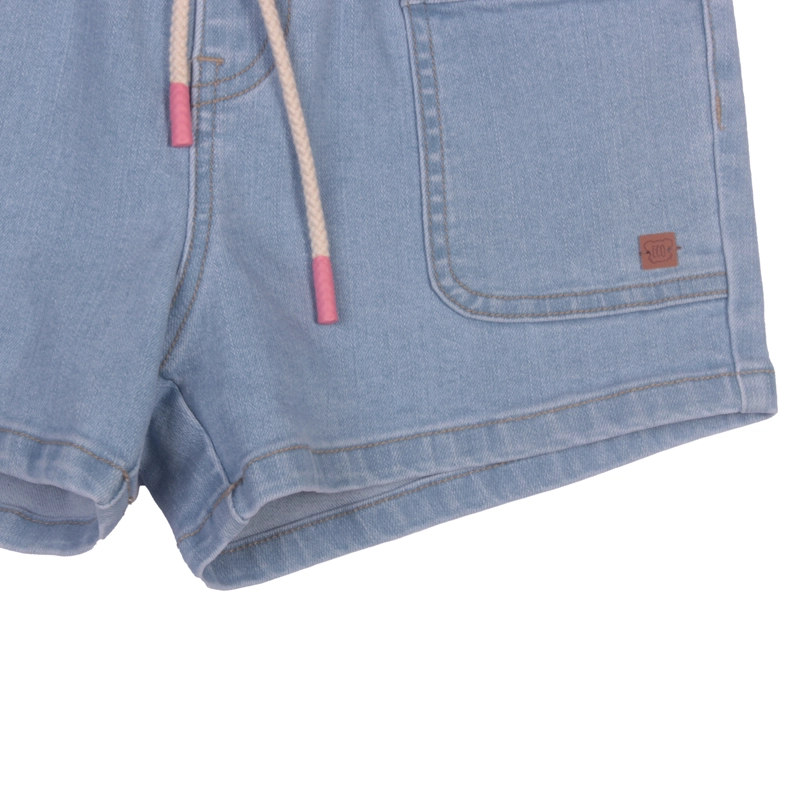 SHORT ALGODÓN NIÑA PILLÍN CELESTE PVW723CEL - 3