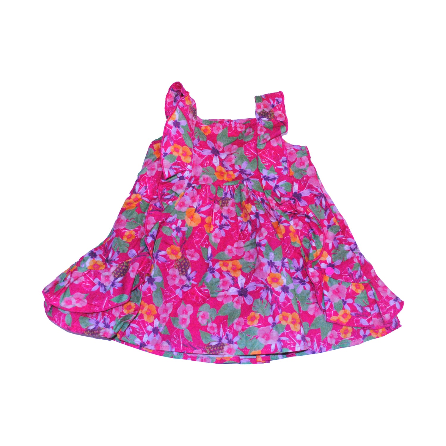 VESTIDO BEBE NIÑA FUCSIA PILLIN - 1