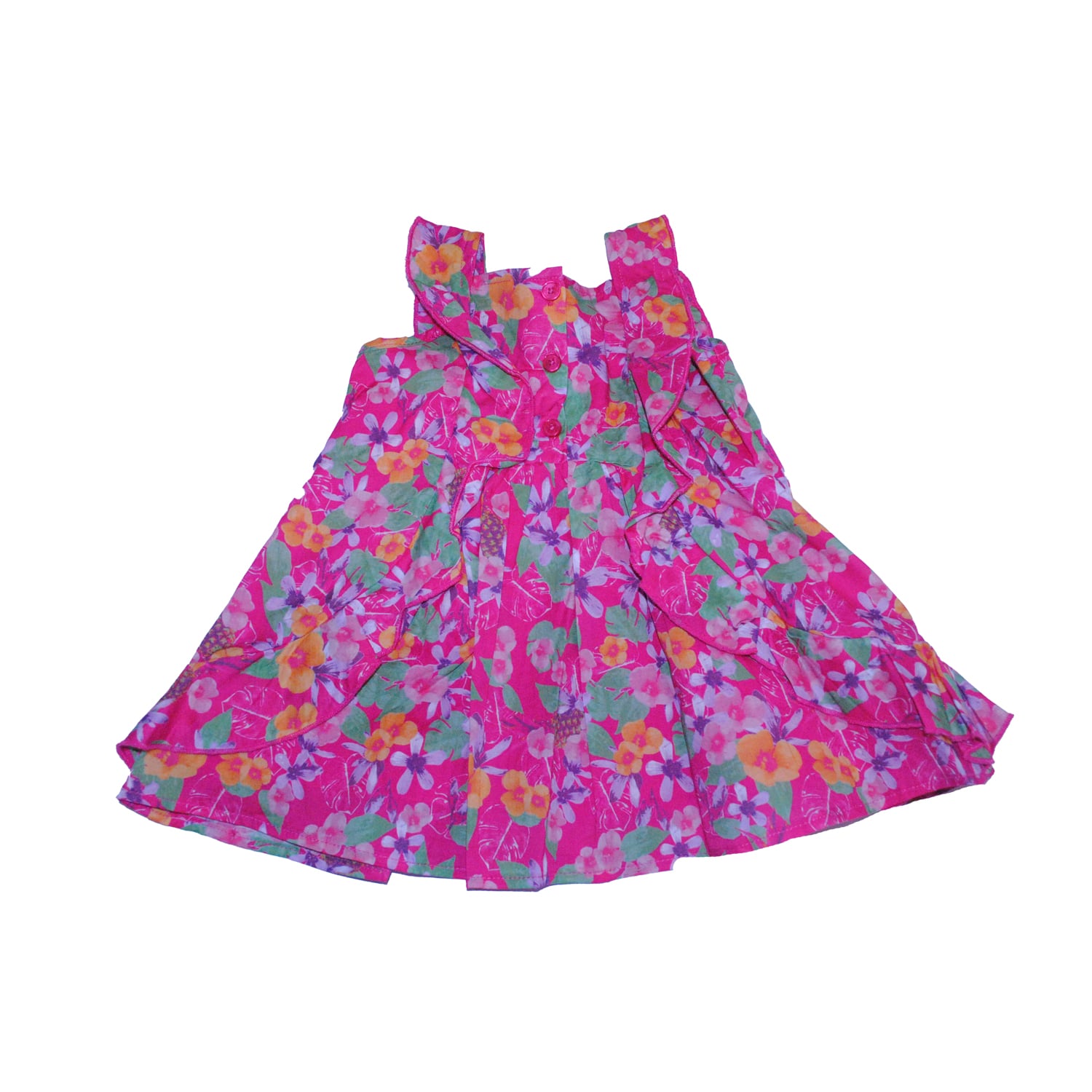 VESTIDO BEBE NIÑA FUCSIA PILLIN - 4