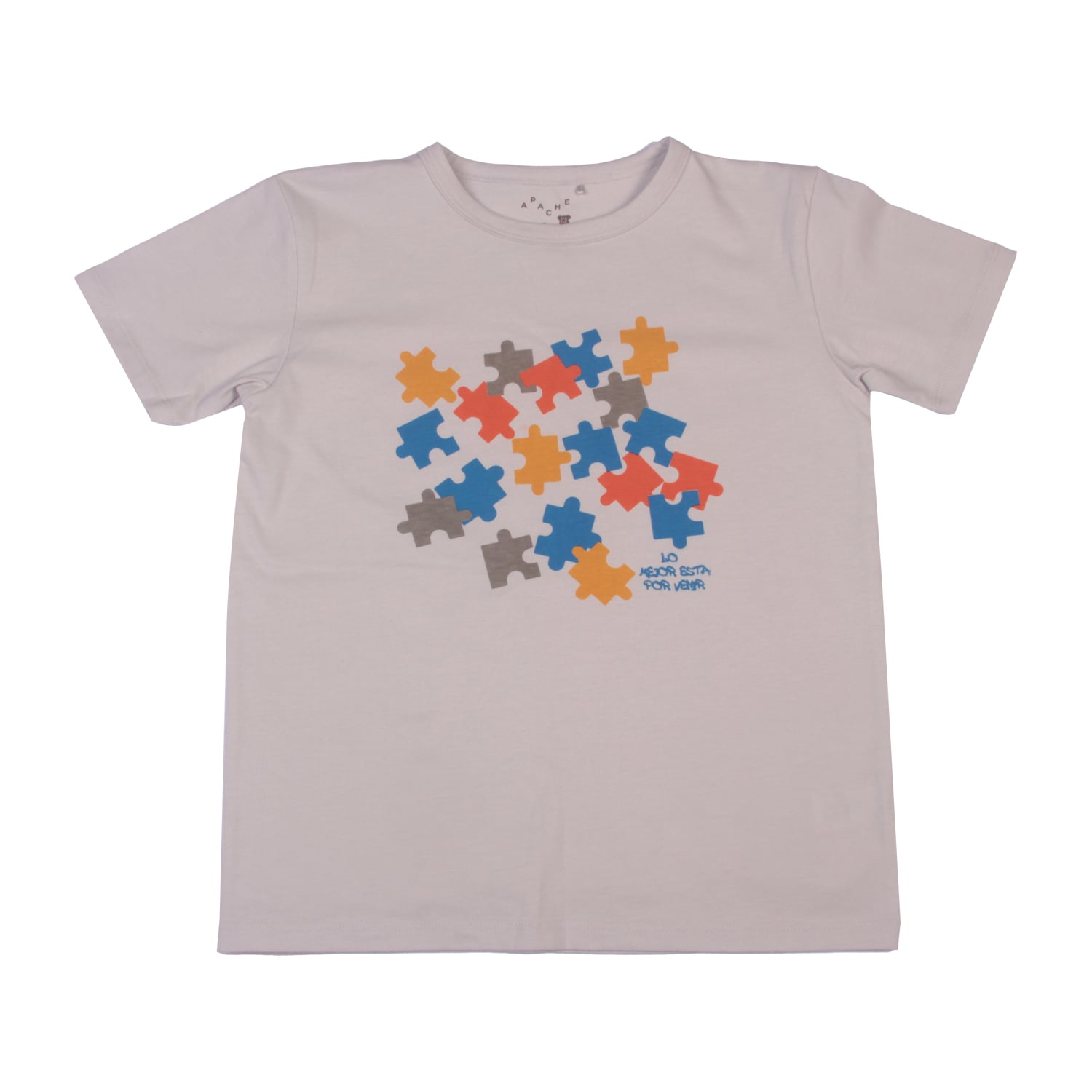 POLERA MANGA CORTA NIÑO PILLÍN PVW627GRI GRIS - 1